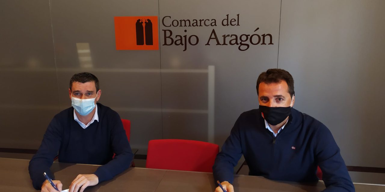 Firma del convenio de colaboración entre la Comarca del Bajo Aragón y la Fundación Centro Buñuel Calanda